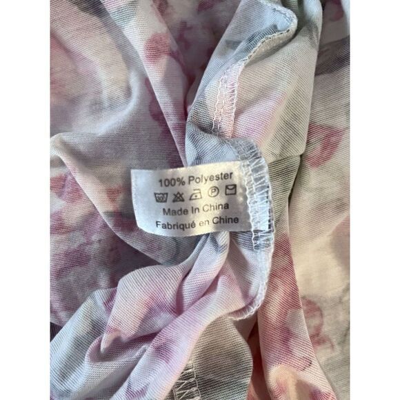 Show Me Your MuMu Garden of Blooms OS Multicolor 3/4 Sleeve Floral Bridal Robe - Picture 8 of 8